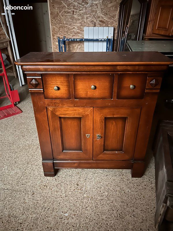Petit meuble d’appoint en cannage, vue 5